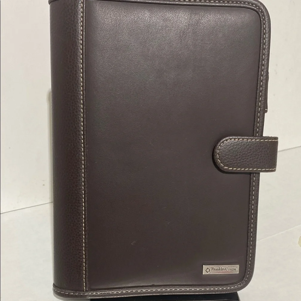 VGUC. Franklin Covey Brown Leather Planner
